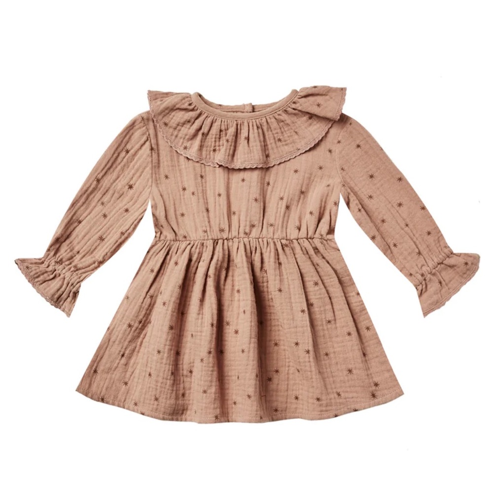 Rylee + Cru | Ruffle Collar Baby Dress - North Star